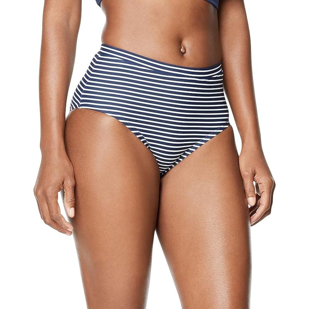 NWT Speedo Women's Swimsuit Bottom Bikini High Waist Navy XS